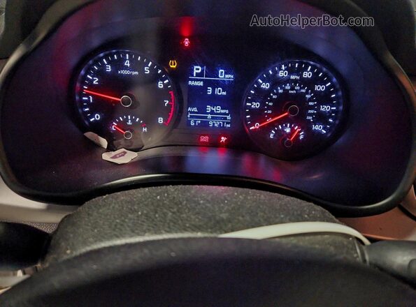 3KPA24AD3NE433818 2022 KIA RIO White Սարքավորումների վահանակի տեսք