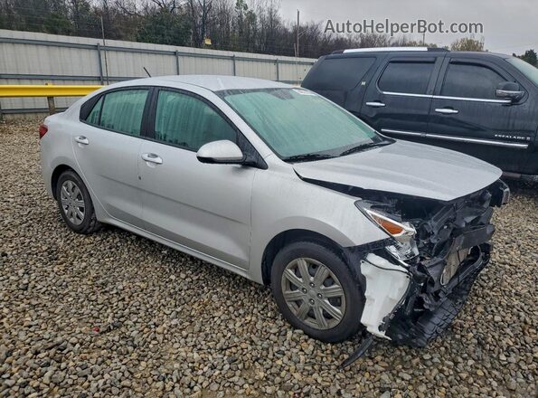 3KPA24AD3NE435049 2022 KIA RIO Silver Передня права чверть