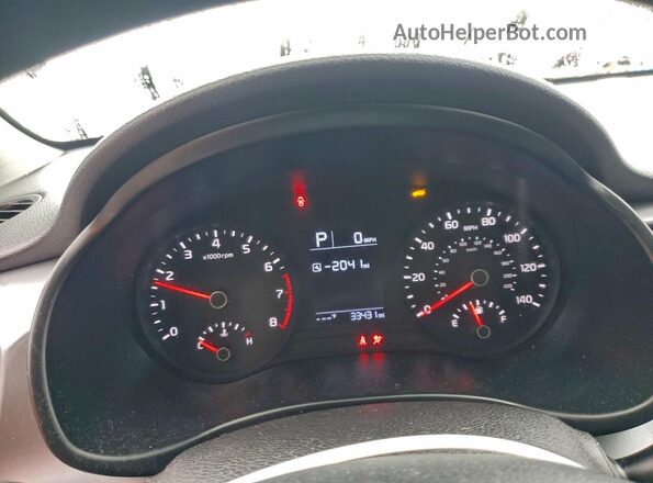 3KPA24AD3NE435049 2022 KIA RIO Silver Вид щитка приладів