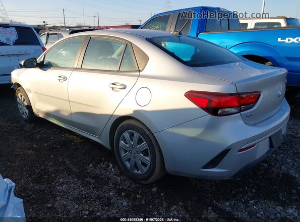 3KPA24AD4NE432015 2022 KIA RIO Silver Rear left