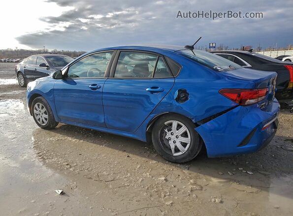 3KPA24AD5NE474497 2022 KIA RIO Blue უკანა მარცხენა