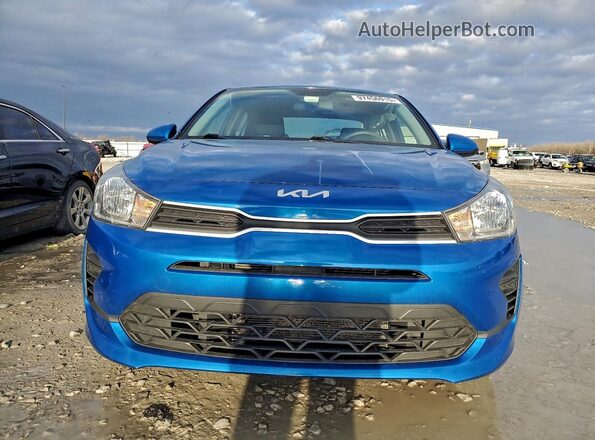 3KPA24AD5NE474497 2022 KIA RIO Blue წინა ხედი