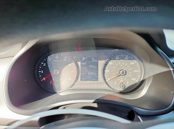 3KPA24AD5NE503500 2022 KIA RIO White Вид щитка приладів