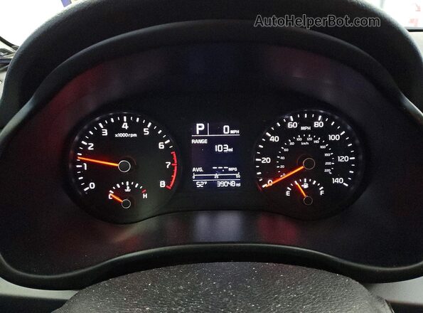 3KPA24AD7PE615699 2023 KIA RIO White Вид щитка приладів