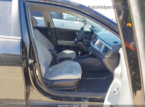 3KPA24AD9ME391119 2021 KIA RIO Black წინა სალონის ხედი