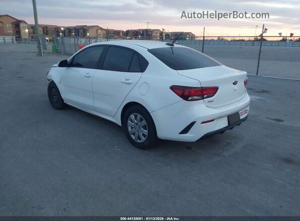 3KPA24AD9ME430436 2021 KIA RIO White Trasero izquierdo