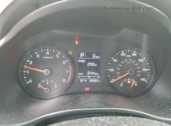 3KPA24ADXNE479436 2022 KIA RIO Silver Вид щитка приладів