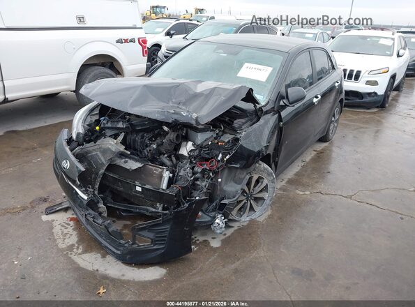 3KPA25AD0ME383948 2021 KIA RIO 5-DOOR Black Передня ліва чверть