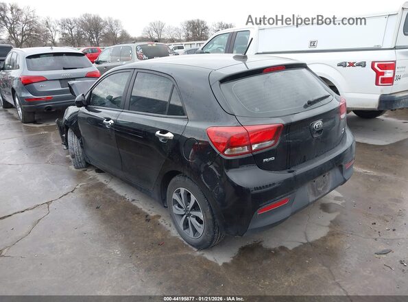 3KPA25AD0ME383948 2021 KIA RIO 5-DOOR Black Задня ліва чверть