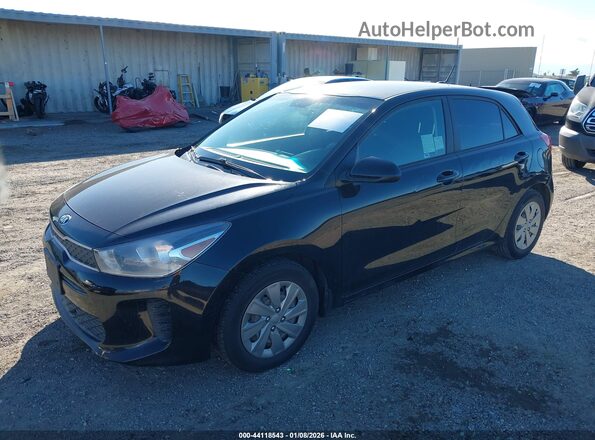 3KPA25AD6LE307326 2020 KIA RIO 5-DOOR Black წინა მარცხენა ხედი სამი მეოთხედიდან