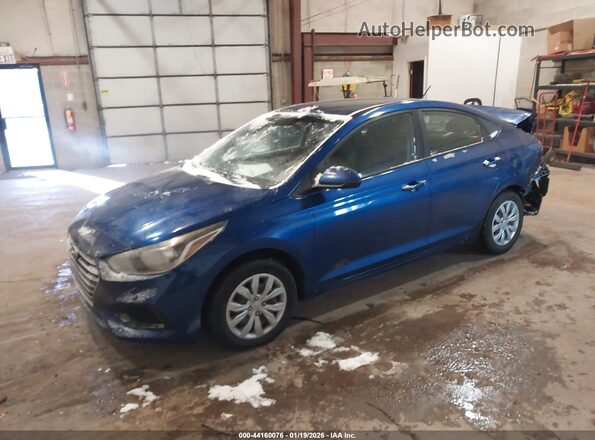 3KPC24A30KE044615 2019 HYUNDAI ACCENT Blue Vista tres cuartos delantera izquierda