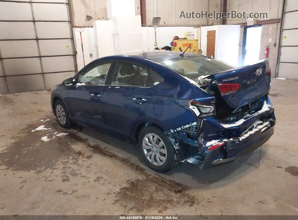 3KPC24A30KE044615 2019 HYUNDAI ACCENT Blue Trasero izquierdo