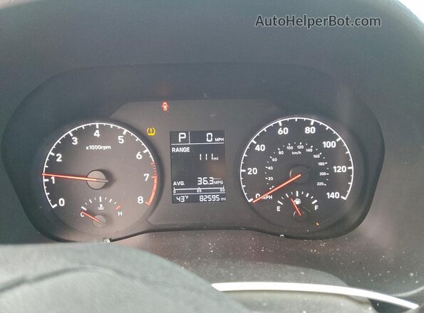 3KPC24A37JE022156 2018 HYUNDAI ACCENT Charcoal Instrument cluster view