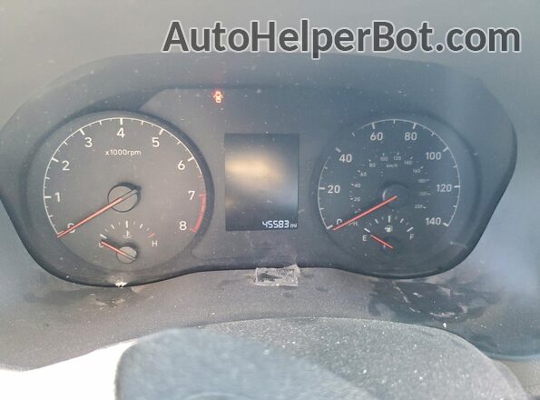 3KPC24A60NE166454 2022 HYUNDAI ACCENT White Вид щитка приладів