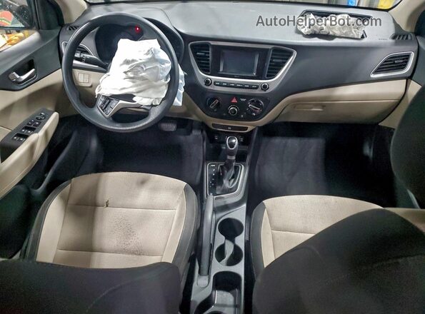 3KPC24A61LE107071 2020 HYUNDAI ACCENT White Առջևի վահանակի տեսք