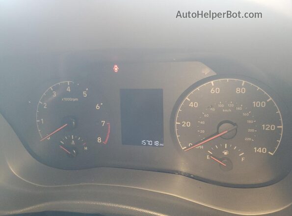 3KPC24A63LE114734 2020 HYUNDAI ACCENT Black Instrument cluster view