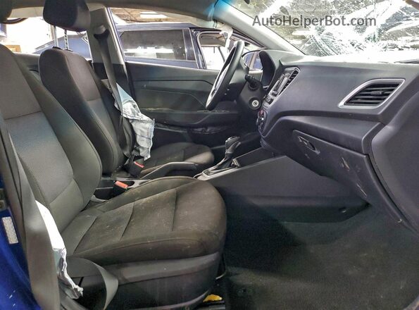 3KPC24A65ME147607 2021 HYUNDAI ACCENT Синий Вид салона спереди