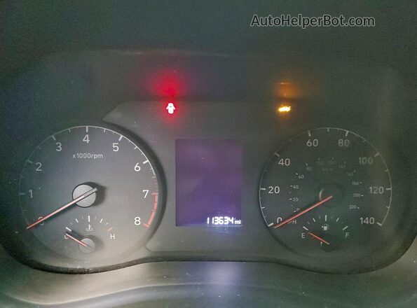 3KPC24A65ME147607 2021 HYUNDAI ACCENT Синий Вид щитка приборов