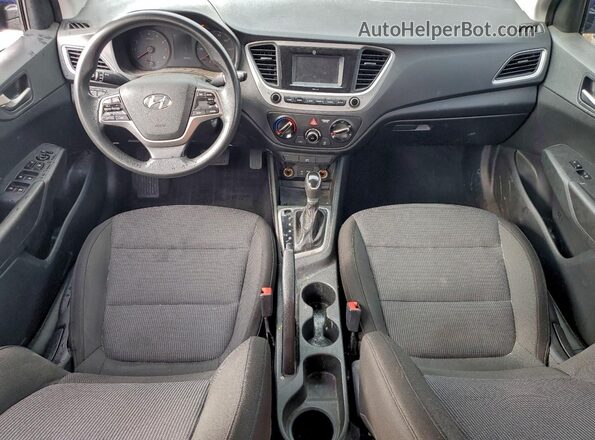 3KPC24A66LE109804 2020 HYUNDAI ACCENT Синий Вид панели приборов