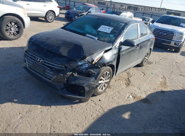 3KPC24A66ME134834 2021 HYUNDAI ACCENT Black წინა მარცხენა ხედი სამი მეოთხედიდან