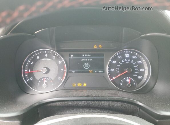 3KPF44AC2NE437186 2022 KIA FORTE Black Вид щитка приладів