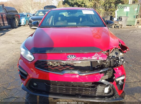 3KPF44AC5ME395157 2021 KIA FORTE Red Vista del cuadro de instrumentos