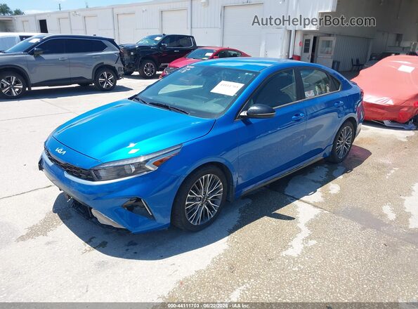 3KPF54AD5PE652425 2023 KIA FORTE Blue Передня ліва чверть