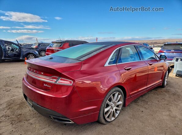 3LN6L2G90GR605353 2016 LINCOLN MKZ Красный Задняя правая четверть