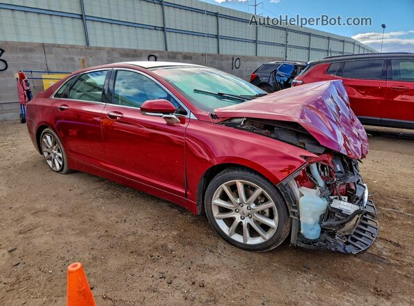 3LN6L2G90GR605353 2016 LINCOLN MKZ Красный Передняя правая четверть