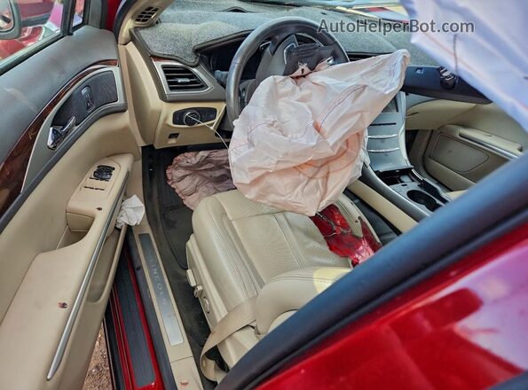 3LN6L2G90GR605353 2016 LINCOLN MKZ Красный Вид панели приборов