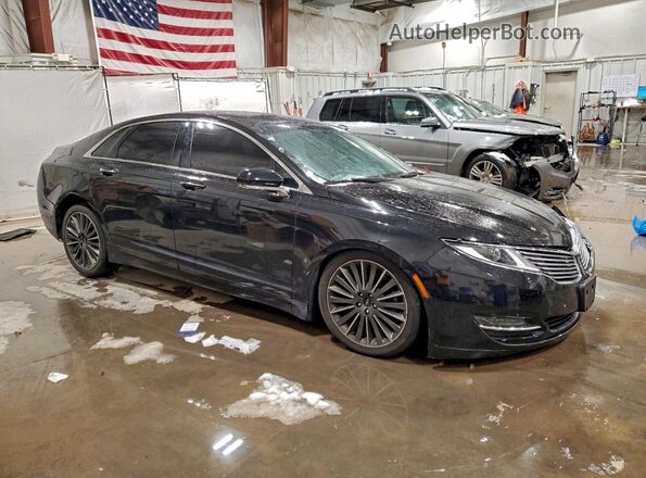 3LN6L2G98GR621610 2016 LINCOLN MKZ Black Przód prawy