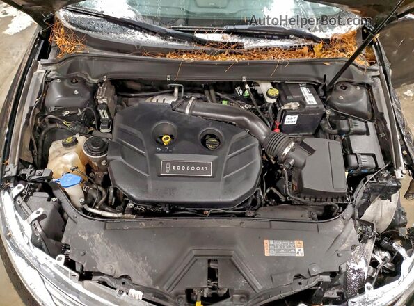 3LN6L2G98GR621610 2016 LINCOLN MKZ Black Widok wnętrza z tyłu