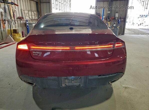 3LN6L2GKXGR619151 2016 LINCOLN MKZ Red უკანა ხედი