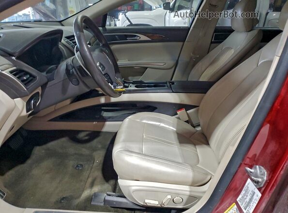 3LN6L2GKXGR619151 2016 LINCOLN MKZ Red წინა სალონის ხედი