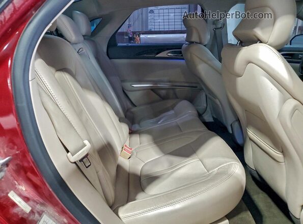 3LN6L2GKXGR619151 2016 LINCOLN MKZ Red უკანა სავარძლების ხედი