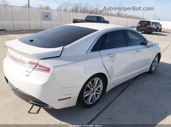 3LN6L2LU8GR632651 2016 LINCOLN MKZ HYBRID White Задня права чверть