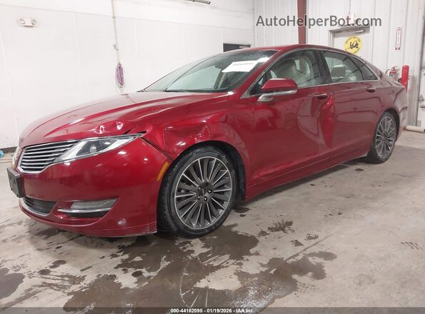 3LN6L2LU9GR603675 2016 LINCOLN MKZ HYBRID Red Przód lewy