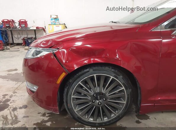 3LN6L2LU9GR603675 2016 LINCOLN MKZ HYBRID Red Widok z przodu