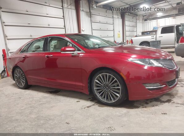 3LN6L2LU9GR603675 2016 LINCOLN MKZ HYBRID Red Widok wnętrza 360 stopni