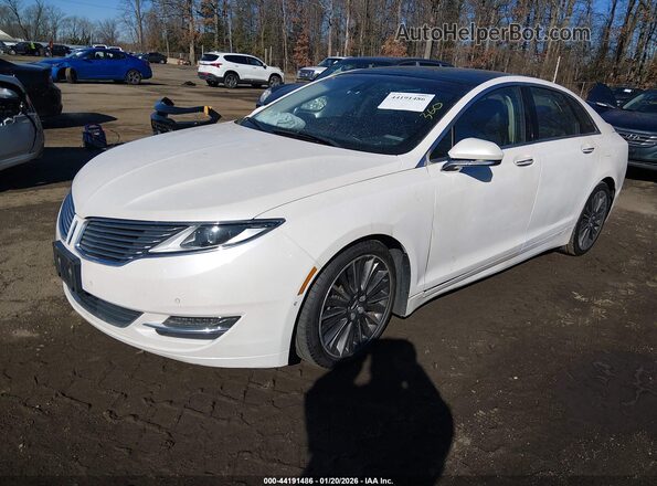 3LN6L2LU9GR603711 2016 LINCOLN MKZ HYBRID White Przód lewy