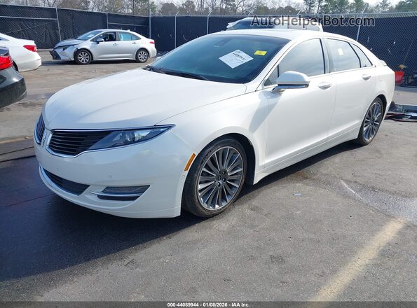 3LN6L2PU5GR606681 2016 LINCOLN MKZ HYBRID White Przód lewy