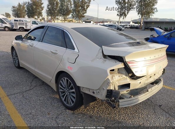3LN6L5LU0JR628148 2018 LINCOLN MKZ HYBRID Beige Rear left