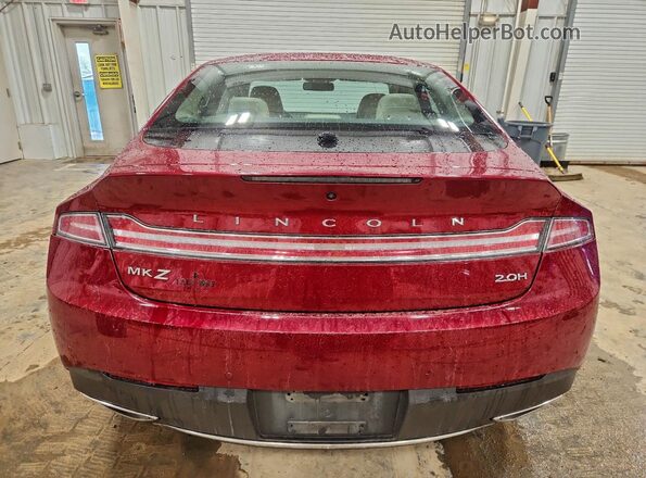 3LN6L5LU6JR613542 2018 LINCOLN MKZ Red 