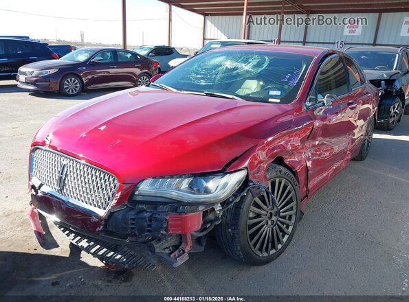 3LN6L5MU0HR654841 2017 LINCOLN MKZ HYBRID Red Front left
