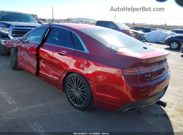 3LN6L5MU0HR654841 2017 LINCOLN MKZ HYBRID Red Rear left