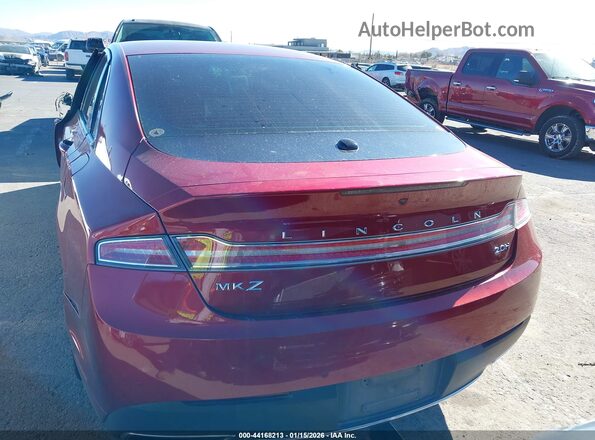 3LN6L5MU0HR654841 2017 LINCOLN MKZ HYBRID Red 