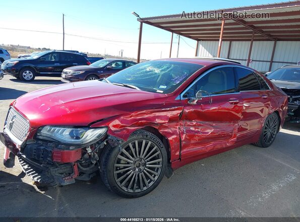 3LN6L5MU0HR654841 2017 LINCOLN MKZ HYBRID Red 360 interior view