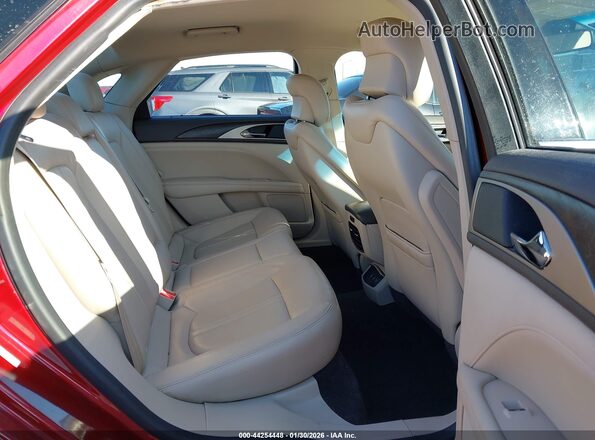 3LN6L5MUXHR642079 2017 LINCOLN MKZ HYBRID Red Vista de la etiqueta del VIN