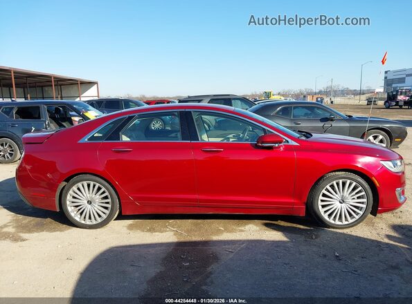 3LN6L5MUXHR642079 2017 LINCOLN MKZ HYBRID Red Vista interior trasera