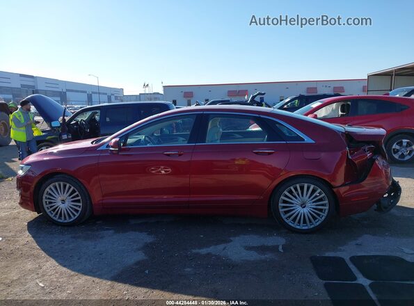 3LN6L5MUXHR642079 2017 LINCOLN MKZ HYBRID Red Vista interior de 360 grados